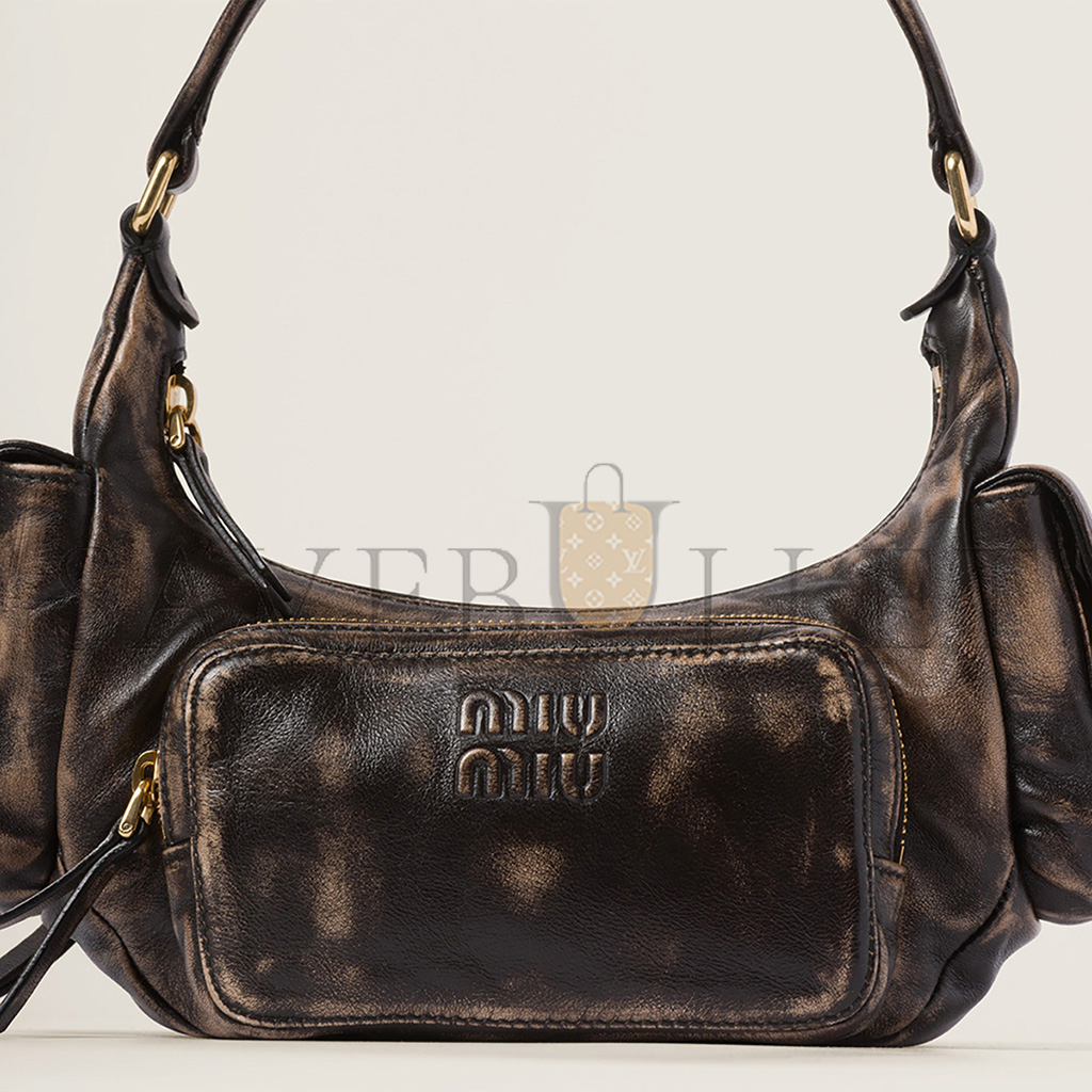 MIU MIU NAPPA LEATHER POCKET BAG 5BC146 (21*12*6cm)